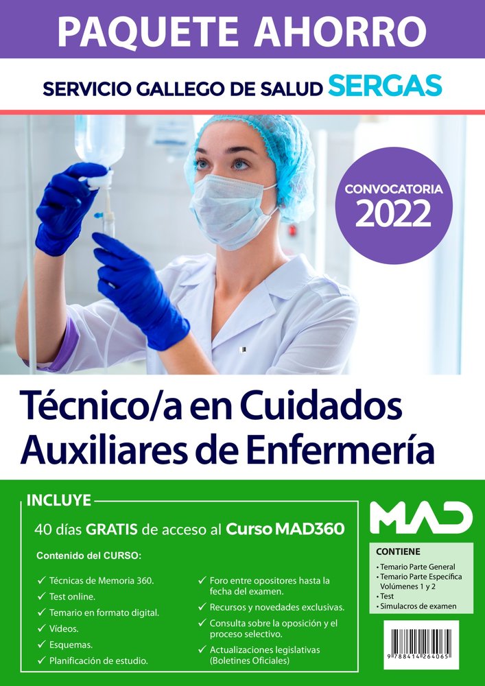 PAQUETE AHORRO TECNICO CUIDADO AUX ENFERMERIA SERVI | portada del libro