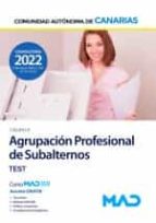 AGRUPACION PROFESIONAL DE SUBALTERNOS GRUPO E TEST, de Varios autores | portada del libro