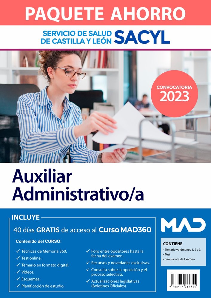 PAQUETE AHORRO AUXILIAR ADMINISTRATIVO/A CASTILLA Y LEON | portada del libro