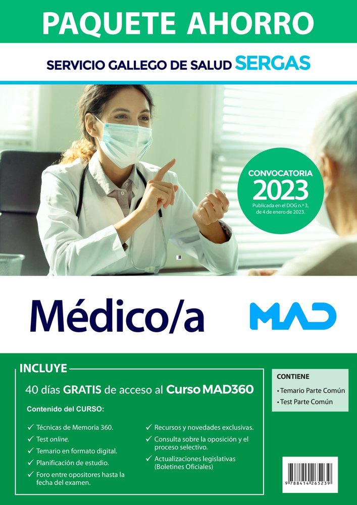 PAQUETE AHORRO MEDICOS DEL SERVICIO GALLEGO DE SALUD | portada del libro