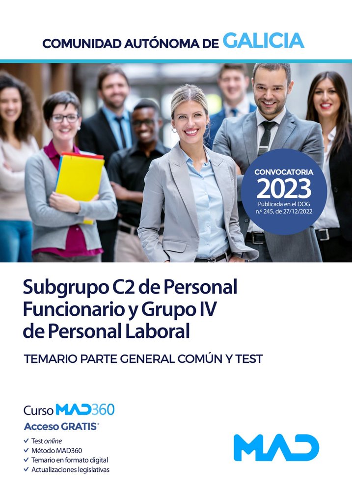 SUBGRUPO C2 DE PERSONAL FUNCIONARIO Y GRUPO IV DE PERSONAL L, de 7 EDITORES#GANCEDO CONS | portada del libro