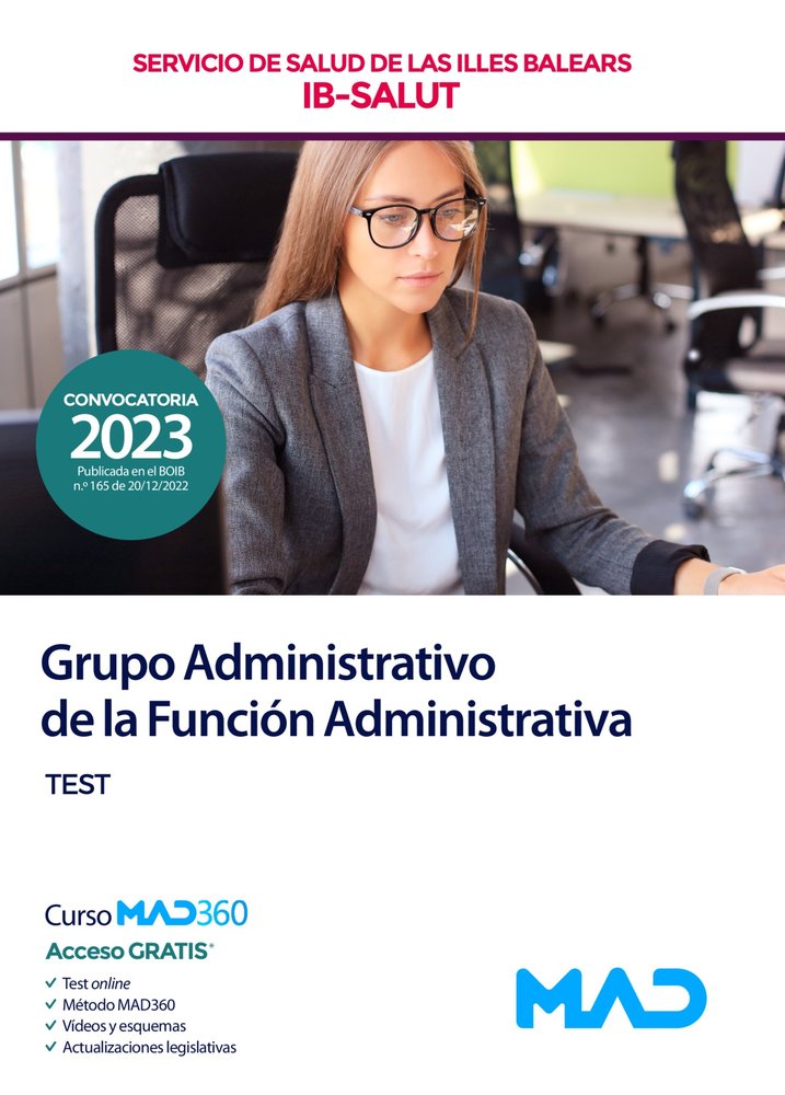 GRUPO ADMINISTRATIVO FUNCION ADMINISTRATIVA ILLES BAL TEST | portada del libro
