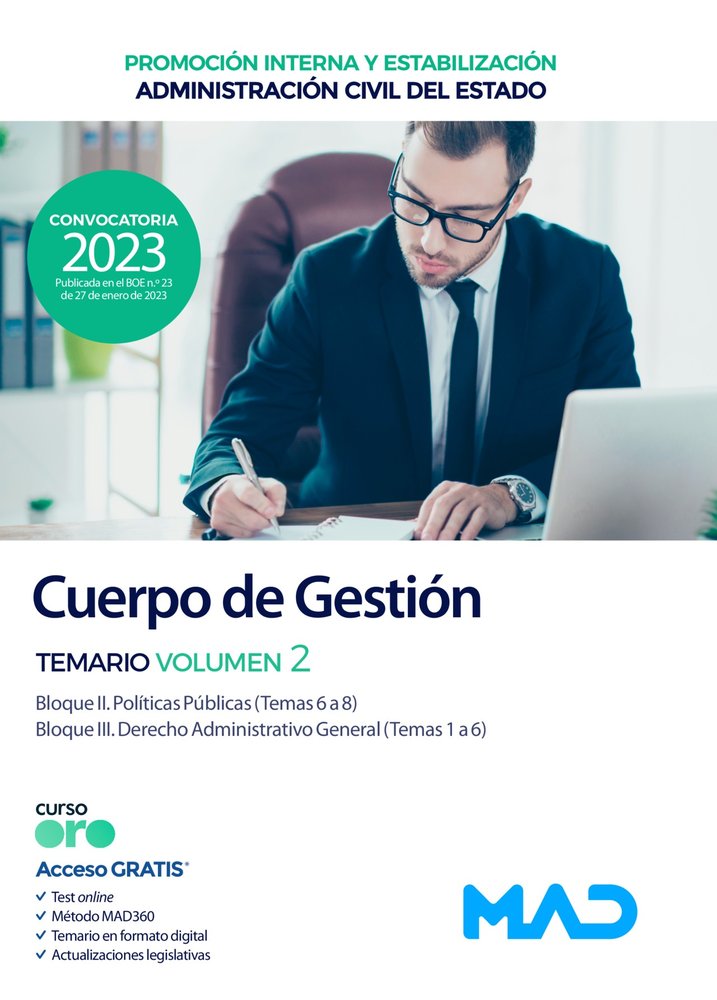 CUERPO GESTION ADMINISTRACION CIVIL ESTADO (PRO, de 7 EDITORES | portada del libro
