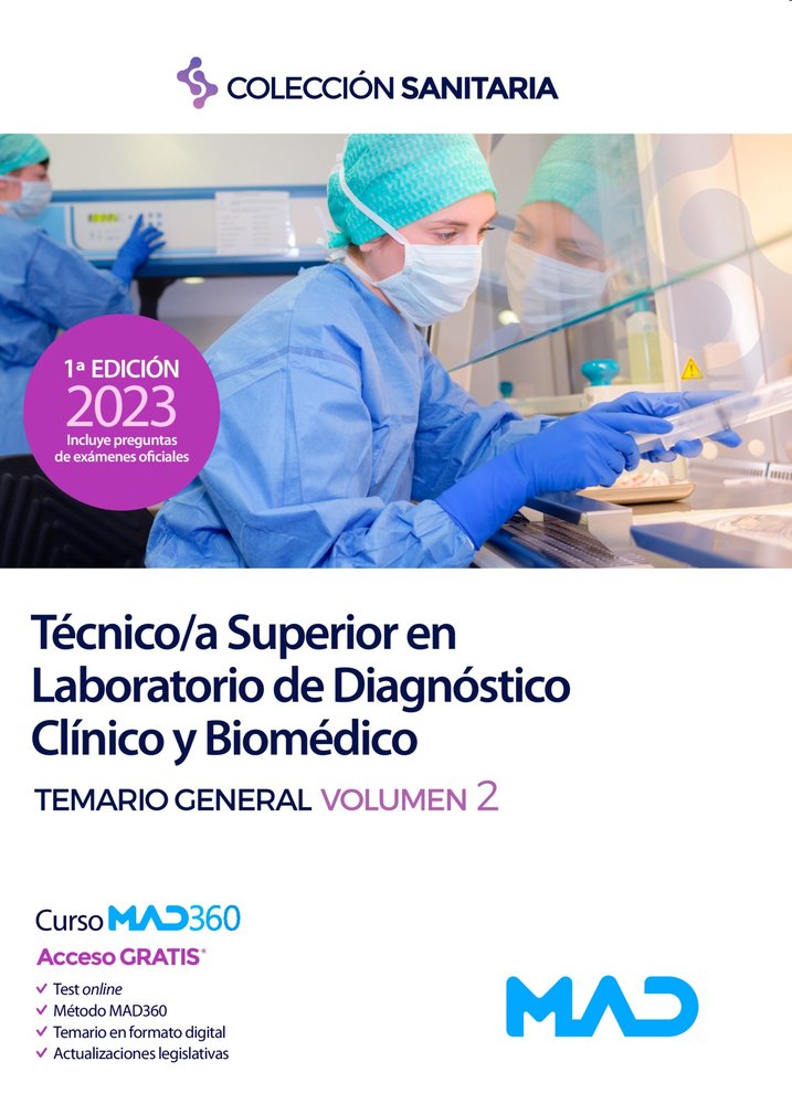 TECNICO/A SUPERIOR LABORATORIO DIAGNOSTICO CLINICO Y B, de 7 EDITORES#SILVA GARCIA | portada del libro
