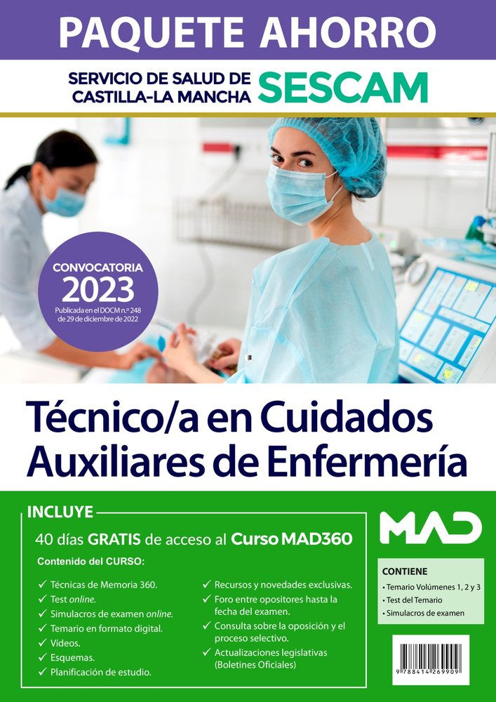 PAQUETE AHORRO TECNICO/A CUIDADO AUXILIAR ENFERMERIA, de GIL RAMOS | portada del libro