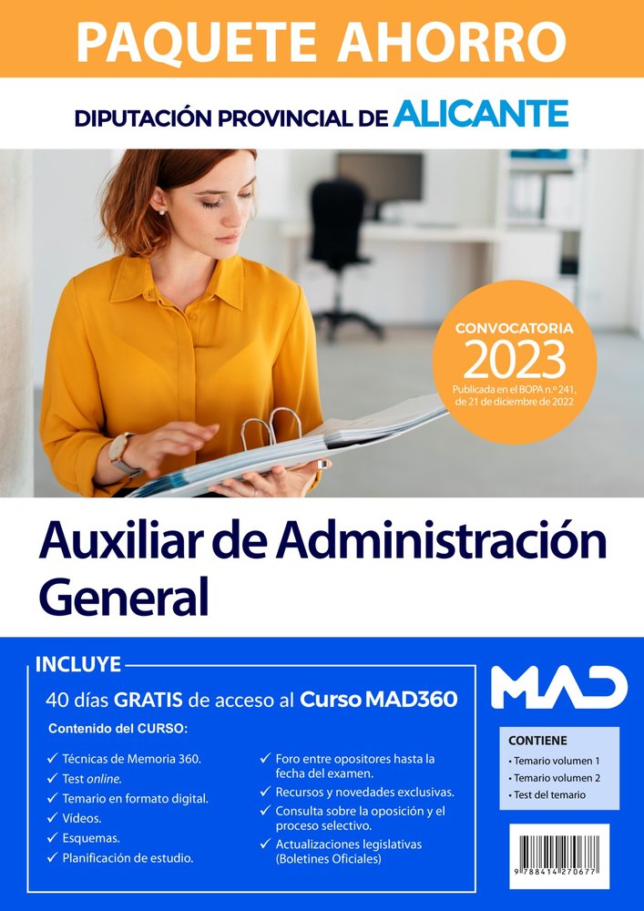 PAQUETE AHORRO AUXILIAR ADMINISTRACION GENERAL DIPUTACION, de ROJO ARNAU | portada del libro