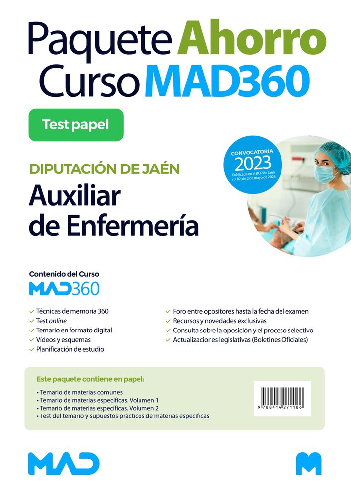 PAQUETE AHORRO LIBRERIA CURSO MAD360 Y LIBROS PAPEL AUXILI, de GIL RAMOS | portada del libro