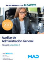 AUXILIAR DE ADMINISTRACION GENERAL DEL AYUNTAMIENTO DE ALBAC, de Varios autores | portada del libro