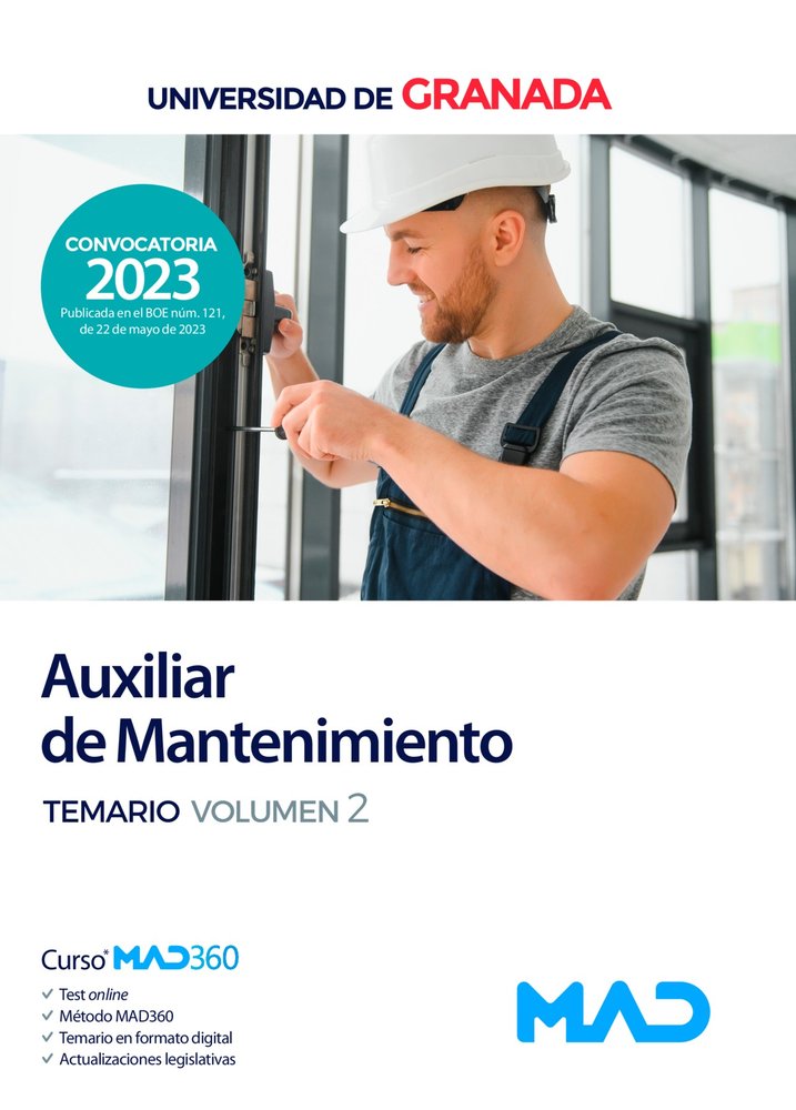 Auxiliar de Mantenimiento de la Universidad de Granada. Temario volumen 2, de 7 EDITORES#RAMIREZ FERNANDEZ | portada del libr