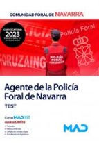 AGENTE POLICIA FORAL NAVARRA TEST, de Varios autores | portada del libro