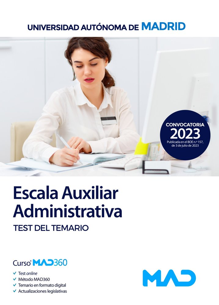 ESCALA AUXILIAR ADMINISTRATIVA DE LA UNIVERSIDAD AUTONOMA DE, de 7 EDITORES#MARTINEZ DEL FRESNO | portada del libro