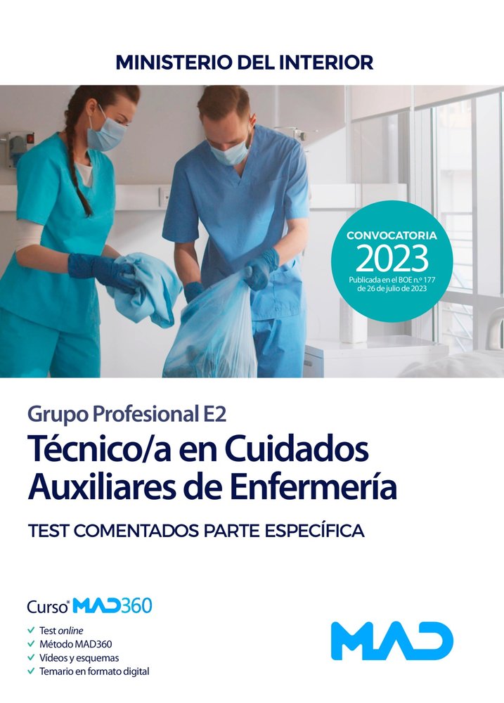 TECNICO/A EN CUIDADOS AUXILIARES DE ENFERMERIA (GRUPO PROFE, de GIL RAMOS | portada del libro
