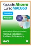 PAQUETE AHORRO CURSO MAD360 Y TEST PAPEL Y ONLINE TECNICO/A, de ANDRADES ROMERO | portada del libro