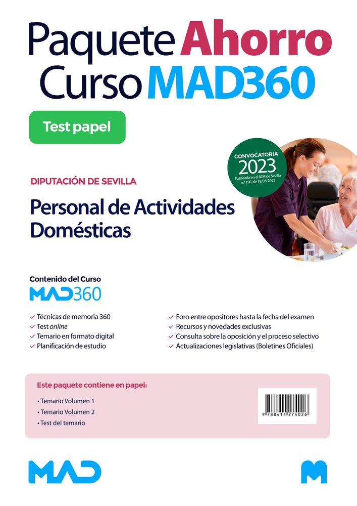 PAQUETE AHORRO LIBRERIA CURSO MAD360 Y LIBROS PAPEL PERSON, de GIL RAMOS | portada del libro