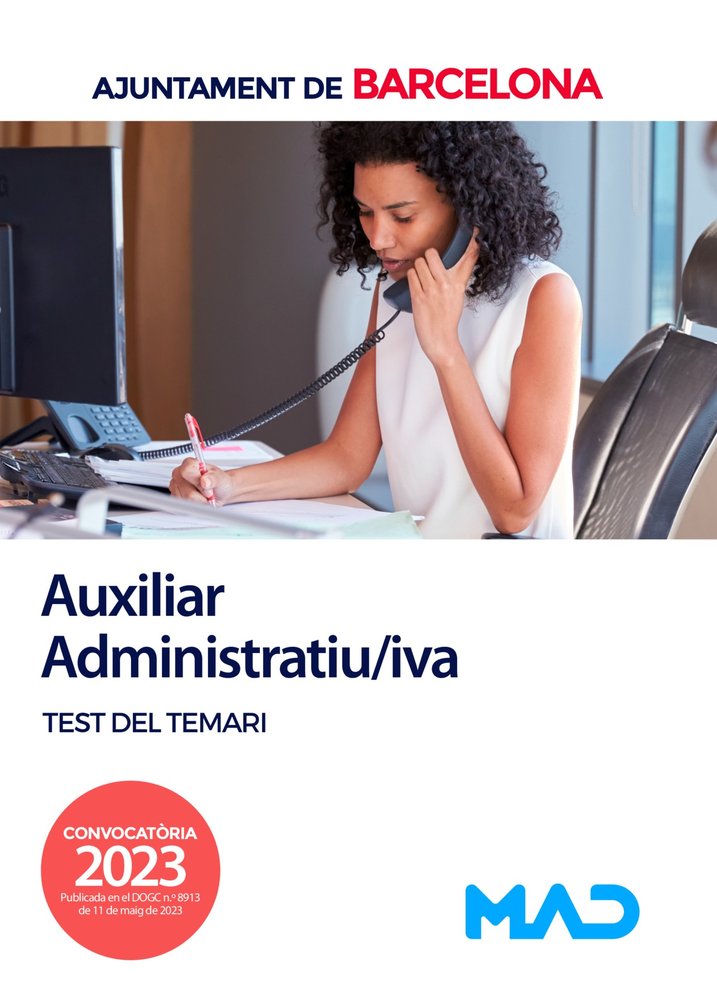 AUXILIAR DÆADMINISTRACIO GENERAL DE L´AJUNTAMENT DE BARCELONA 202 | portada del libro