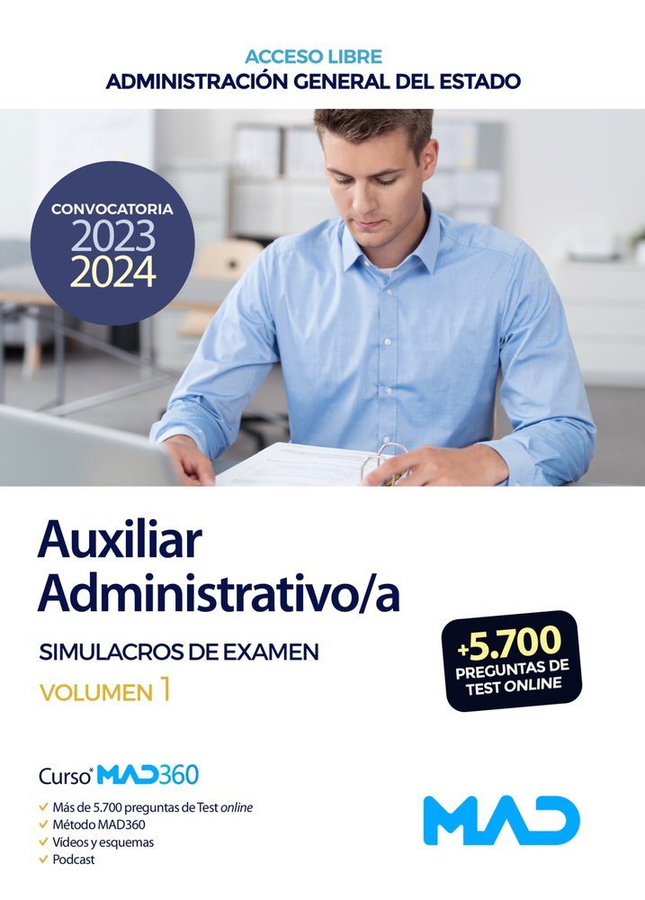 AUXILIAR ADMINIST... | portada del libro