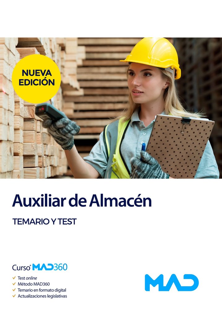 023 TEMARIO Y TEST AUXILIAR ALMACEN CORPORACIONES LOCALES | portada del libro