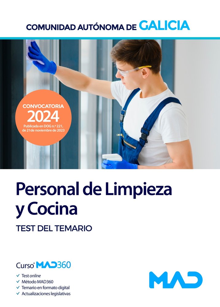 PERSONAL DE LIMPIEZA GALICIA. TEST | portada del libro