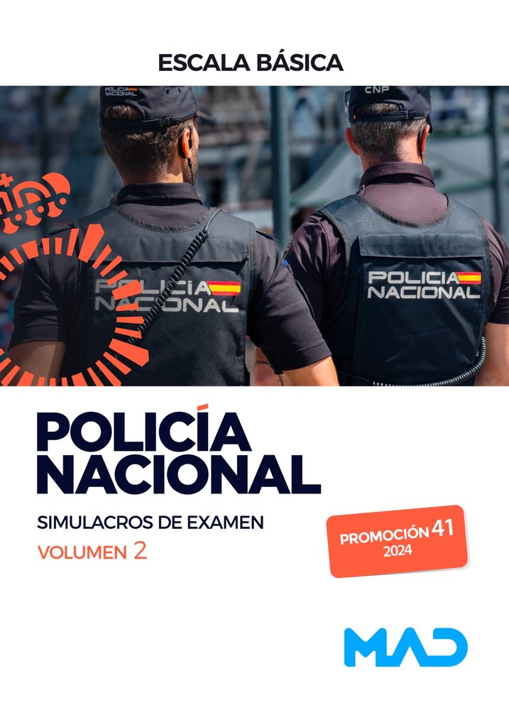 POLICIA NACIONAL ESCALA BASICA PROMOCION 41 SIMULACROS 2 EX | portada del libro