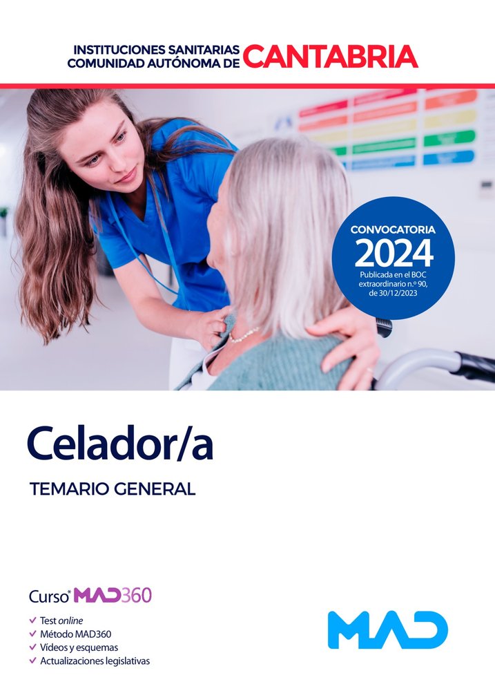 CELADOR/A TEMARIO GENERAL INSTITUCIONES SANITARIAS COMUNID | portada del libro