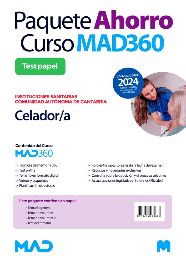 OPOSICIONES CELADOR/A INSTITUCIONES SANITARIAS DE LA COMU, de ANDRADES ROMERO | portada del libro