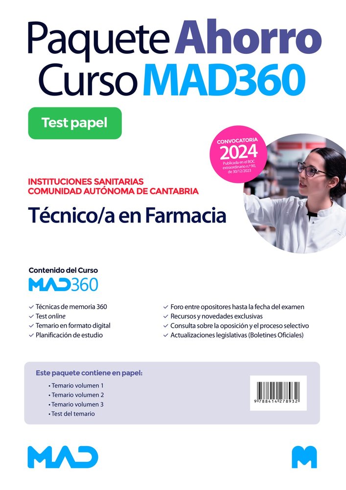 OPOSICIONES TECNICO/A FARMACIA INSTITUCIONES SANITARIA, de GIL RAMOS | portada del libro