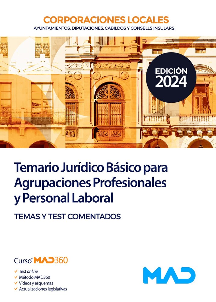 TEMARIO JURIDICO BASICO AGRUPACIONES PROFESIONALES Y PERSON | portada del libro