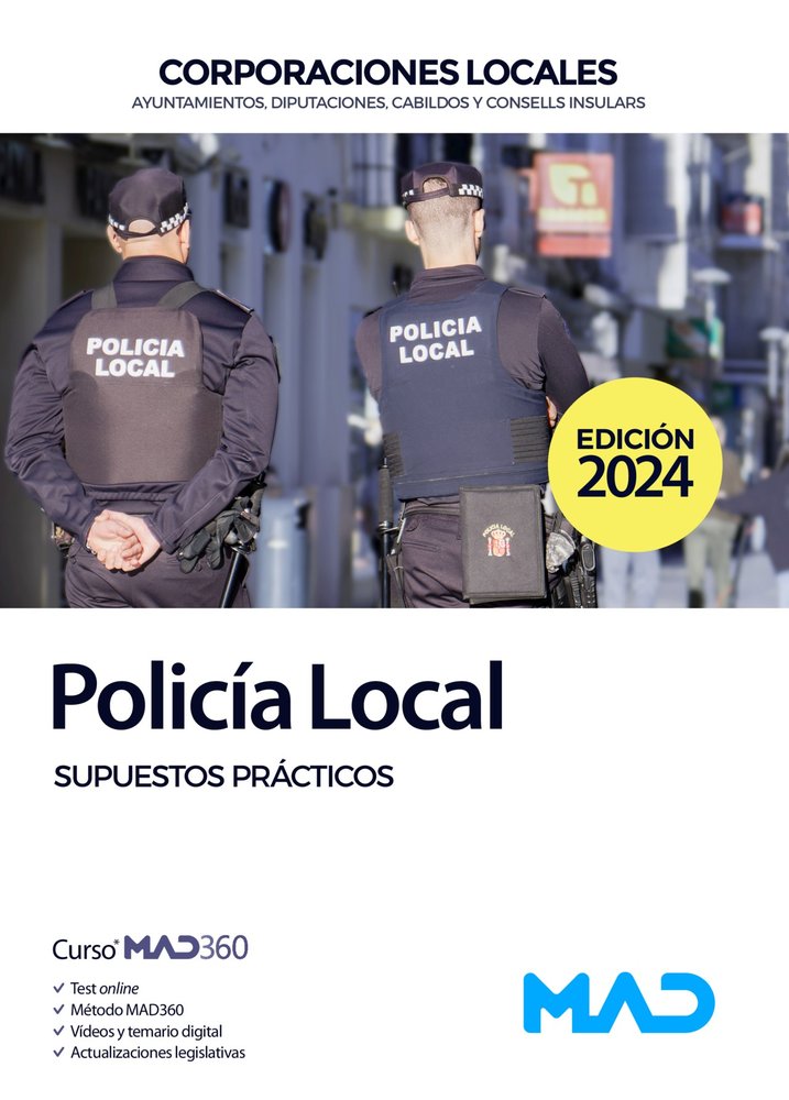 SUPUESTOS PRACTICOS POLICIA LOCAL | portada del libro
