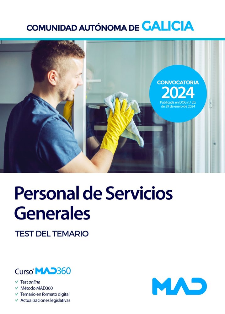 (24).(TEST).ESCALA PERSONAL SERVICIOS GENERALES/PSX GALICIA, de AA.VV. | portada del libro