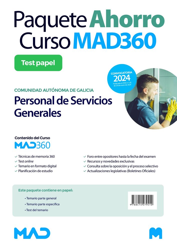 OPOSICIONES ESCALA PERSONAL SERVICIOS GENERALES (PSX), de GIL RAMOS | portada del libro