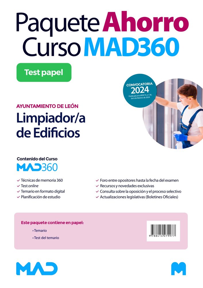 OPOSICION LIMPIADOR/A EDIFICIOS AYUNTAMIENTO DE LEO, de GIL RAMOS | portada del libro