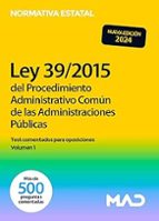 LEY 39/2015 1 OCTUBRE PROCEDIMIENTO ADMINISTRATI, de Varios autores | portada del libro