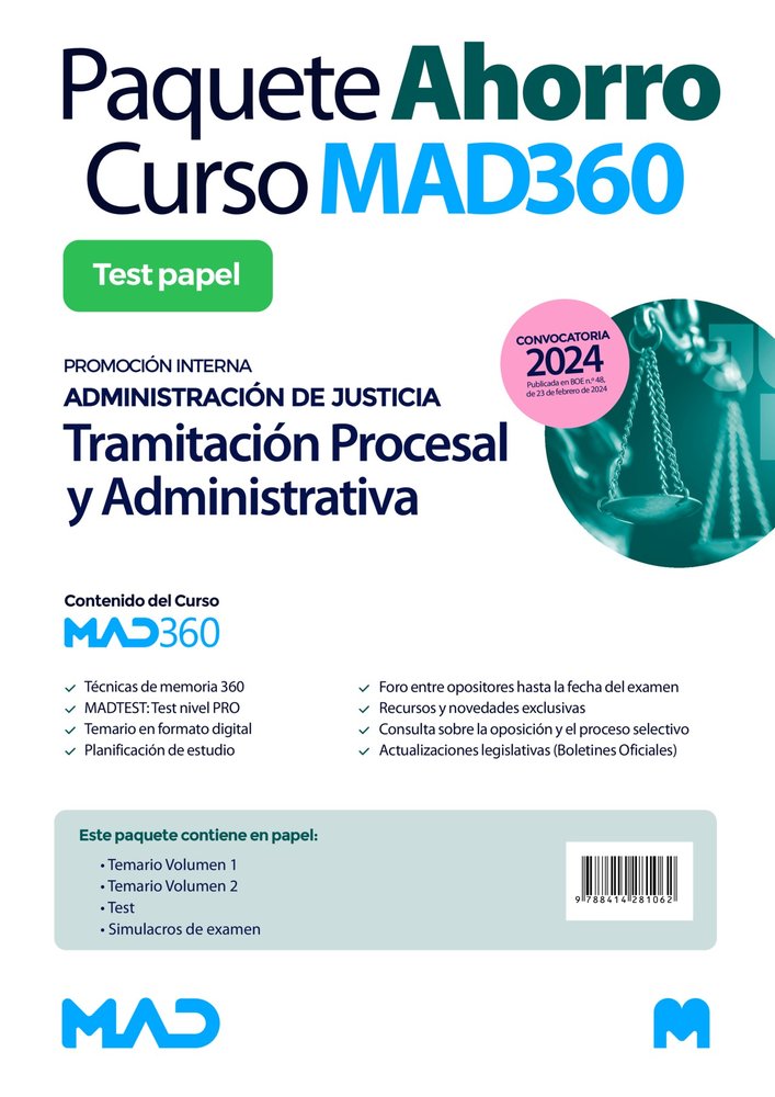 OPOSICIONES CUERPO TRAMITACION PROCESAL Y ADMINISTRATIVA, de RODRIGUEZ RIVERA | portada del libro