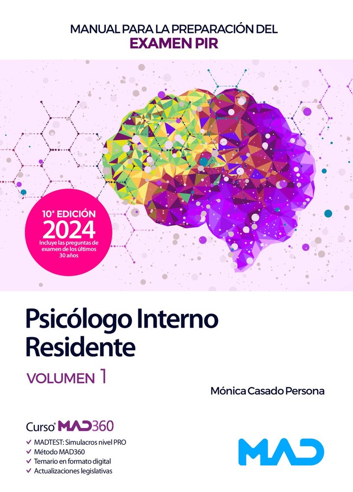 MANUAL PARA LA PREPARACION DEL EXAMEN PIR (PSICOLOGO INTERNO RESI, de VV.AA. | portada del libro