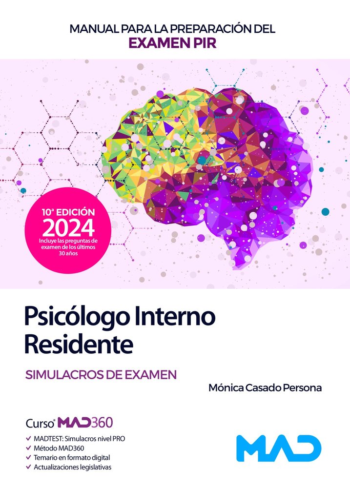 MANUAL PARA LA PREPARACION DEL EXAMEN PIR (PSICOLOGO INTERNO RESI, de VV.AA. | portada del libro