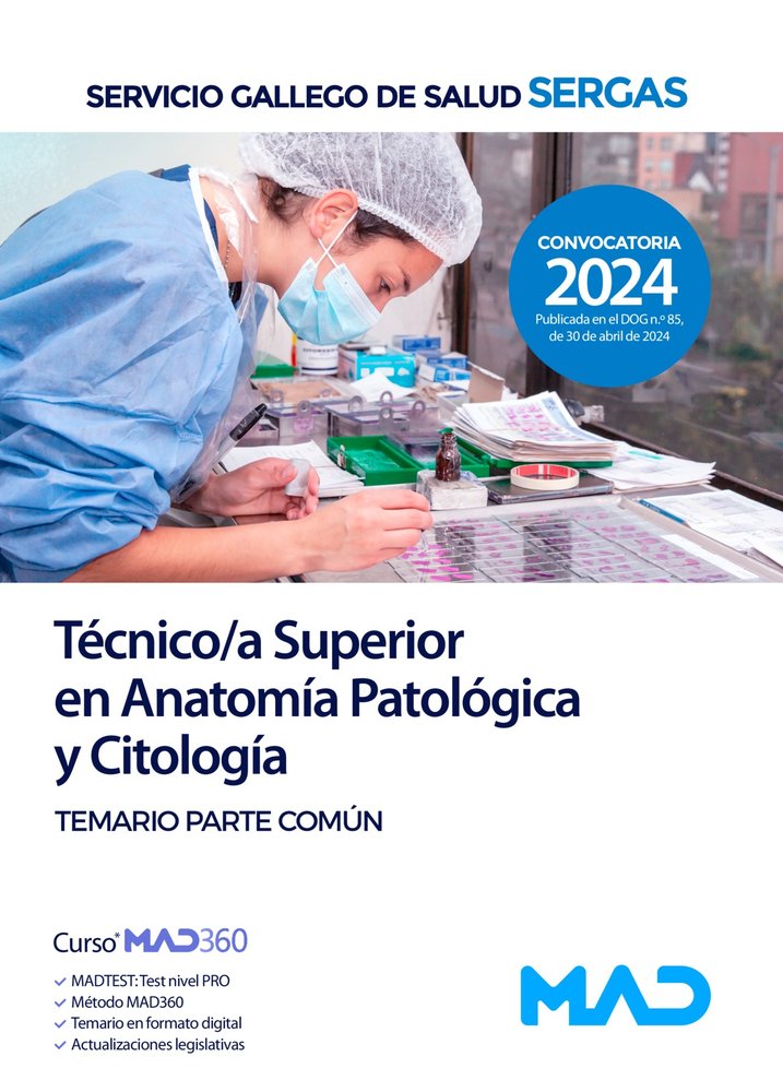 TECNICO/A SUPERIOR ANATOMIA PATOLOGICA Y CITOLOGIA, de GANCEDO CONS | portada del libro