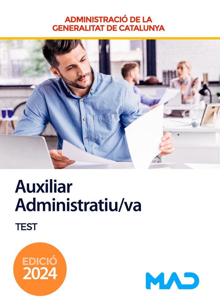Auxiliar Administratiu/va de la Generalitat de Catalunya. Test, de ROJO FRANCO | portada del libro