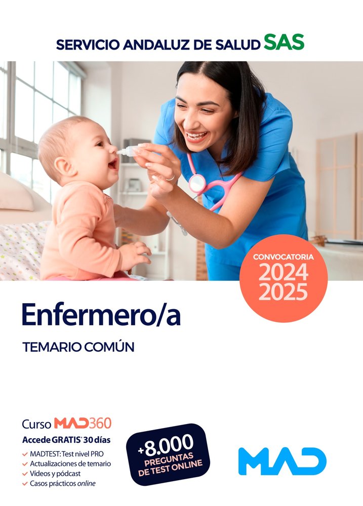 ENFERMERO/A DEL SERVICIO ANDALUZ DE SALUD. TEMARIO COMUN, de GOMEZ MARTINEZ | portada del libro