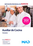 AUXILIAR COCINA TEMARIO DIPUTACION PROVINCIAL BURGOS, de Varios autores | portada del libro