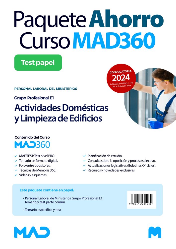 OPOSICIONES ACTIVIDADES DOMESTICAS Y LIMPIEZA DE EDIFICIOS (, de GIL RAMOS | portada del libro