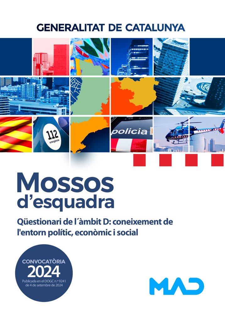 MOSSOS DESQUADRA QUESTIONARI LAMBIT D CONEIXEMENT DE L'ENTO | portada del libro