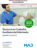 TECNICO/A CUIDADO AUXILIAR ENFERMERIA TCAE 3 SERVICIO NAVARR, de Varios autores | portada del libro