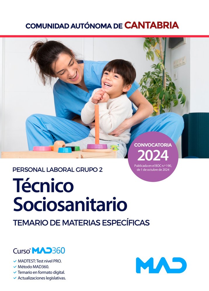 TECNICO SOCIOSANITARIO PERSONAL LABORAL GRUPO 2 TEMARIO CAN | portada del libro