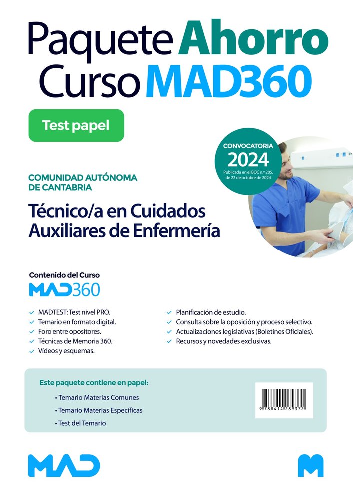 OPOSICIONES TECNICO/A EN CUIDADOS AUXILIARES DE ENFERMERIA DE LA COMUNIDAD AUTON, de ANDRADES ROMERO | portada del libro