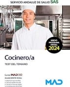 COCINERO/A TEST Y CASOS PRACTICOS SERVICIO ANDALUZ SALUD SA, de Varios autores | portada del libro