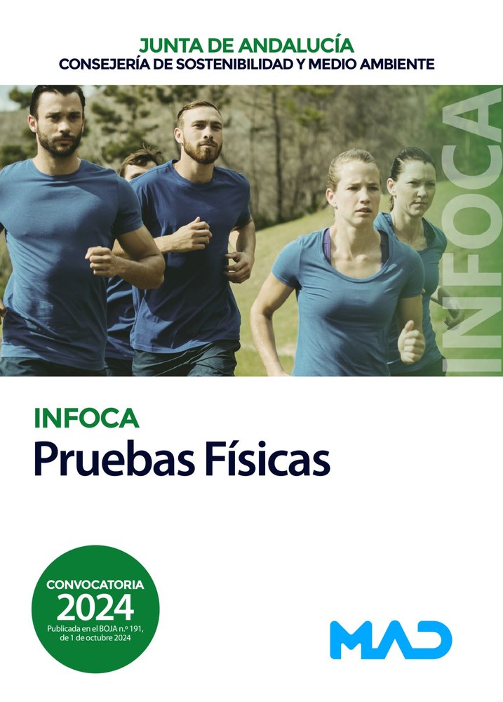 PRUEBAS FISICAS ACCESO PLAZAS INFOCA AGENCIA MEDIO AMBIENTE, de AA.VV. | portada del libro