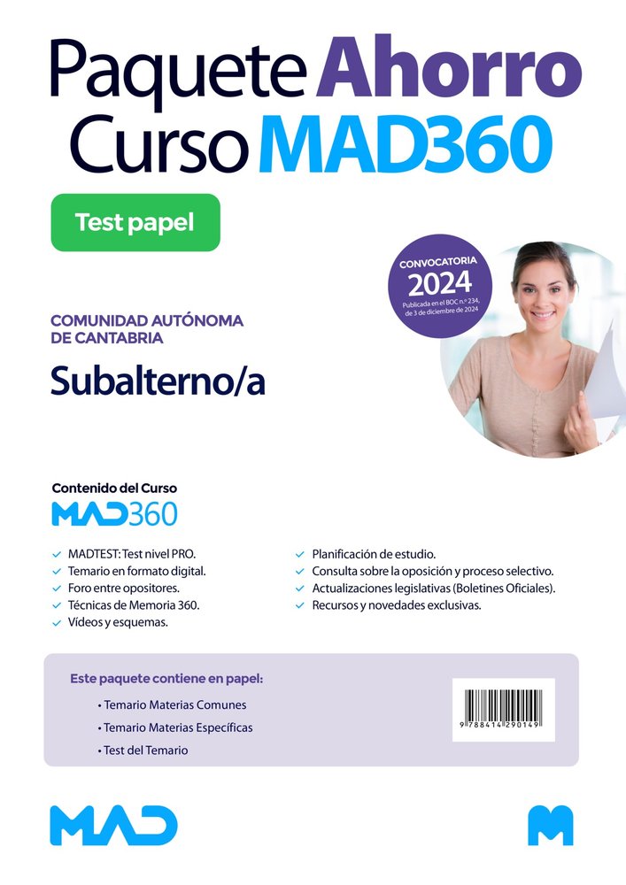 OPOSICIONES SUBALTERNO/A (PERSONAL LABORAL GRUPO 3) DE LA COMUNIDAD AUTONOMA DE, de USERO LOPEZ | portada del libro