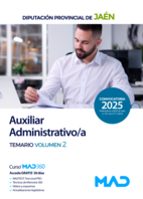 AUXILIAR ADMINISTRATIVO/A TEMARIO 2 DIPUTACION JAEN, de Varios autores | portada del libro