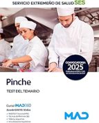 PINCHE TEST DEL TEMARIO SERVICIO EXTREMEÑO SALUD SES, de Varios autores | portada del libro
