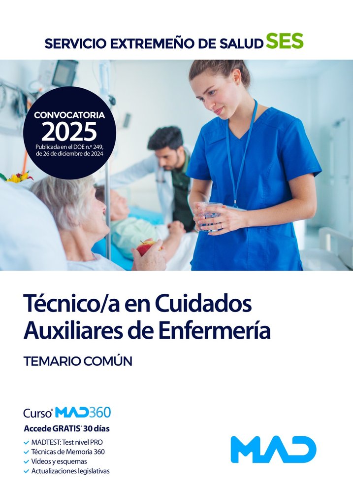 TECNICO MEDIO SANITARIO CUIDADO AUXILIAR ENFERMERIA TEMARIO | portada del libro